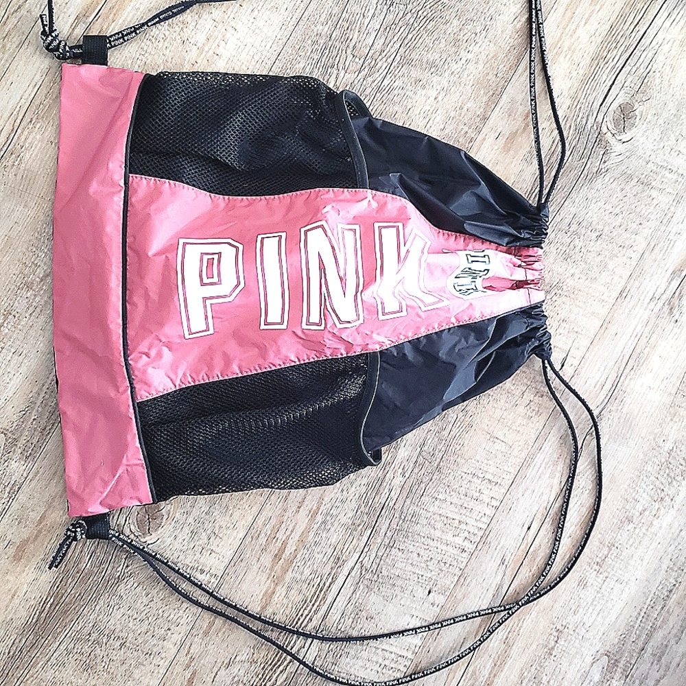 Victoria's Secret pull string backpack bag - Picture 7 of 13